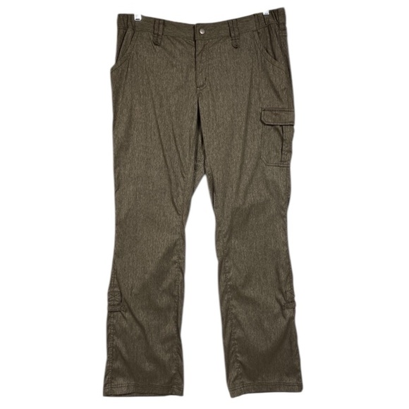 Duluth Trading Co Hiking Cargo Pant Roll Tab Utility Size 14 Heathered - Picture 1 of 10